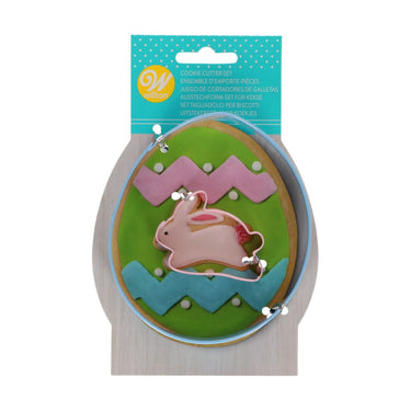 Conjunto Cortador Ovo com Coelho - Wilton